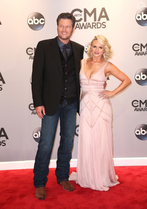 Blake Shelton et Miranda Lambert lors de la cérémonie des CMA Awards à Nashville, le 5 novembre 2006.