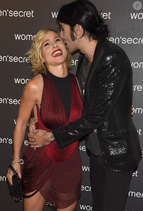 Elsa Pataky et Mario Vaquerizo - Présentation du film sur la mode "Women' Secret's Dark Seduction" à Madrid, le 5 novembre 2014.