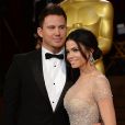 Channing Tatum et sa femme Jenna Dewan - 86e cérémonie des Oscars à Hollywood, le 2 mars 2014.