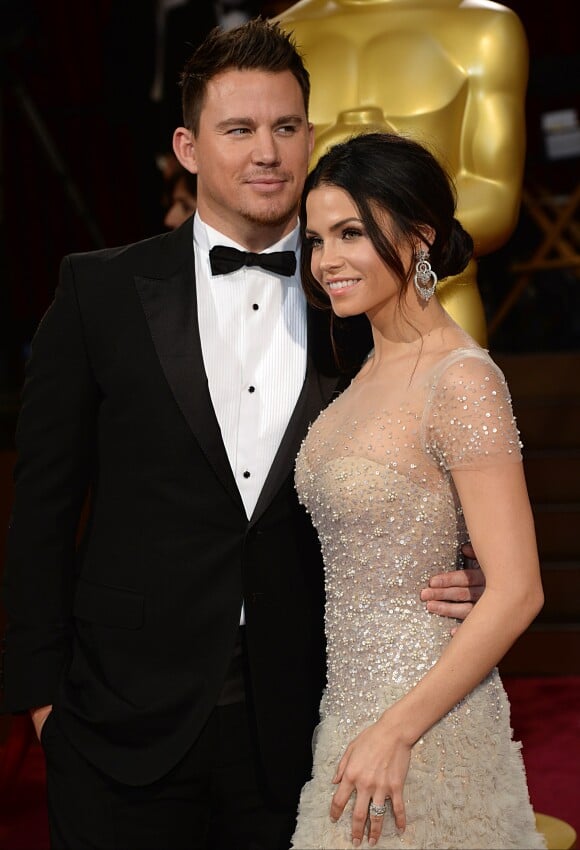 Channing Tatum et sa femme Jenna Dewan - 86e cérémonie des Oscars à Hollywood, le 2 mars 2014.