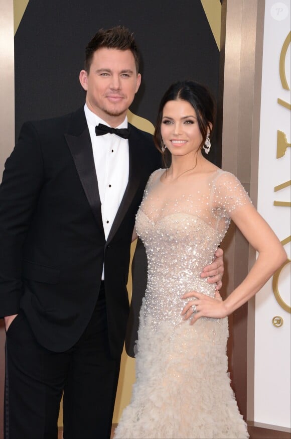 Jenna Dewan-Tatum et Channing Tatum lors des Oscars le 2 mars 2014