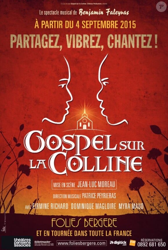 Affiche de la comédie musicale Gospel sur la Colline