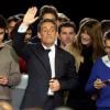 Nicolas Sarkozy, Carla Bruni-Sarkozy - Réunion publique de Nicolas Sarkozy, candidat à la présidence de l'UMP à Paris, le 7 novembre 2014