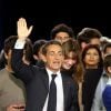Nicolas Sarkozy, Carla Bruni-Sarkozy - Réunion publique de Nicolas Sarkozy, candidat à la présidence de l'UMP à Paris, le 7 novembre 2014.