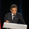 Réunion publique de Nicolas Sarkozy, candidat à la présidence de l'UMP à Paris (Porte de Versailles), le 7 novembre 2014.