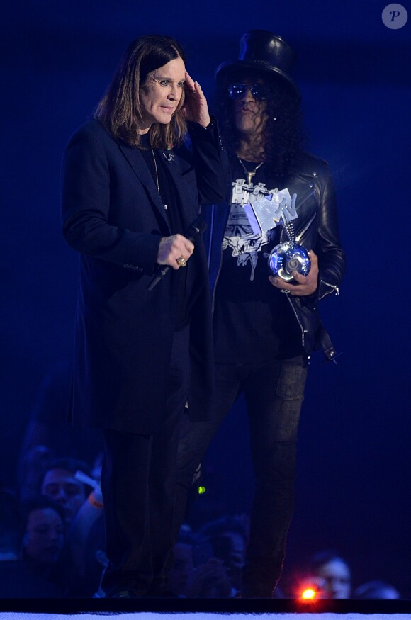 Ozzy Osbourne - Cérémonie des MTV Europe Music Awards à Glasgow, le 8 novembre 2014.