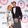 David Hasselhoff et Hayley Roberts - Cérémonie des MTV Europe Music Awards à Glasgow, le 8 novembre 2014.