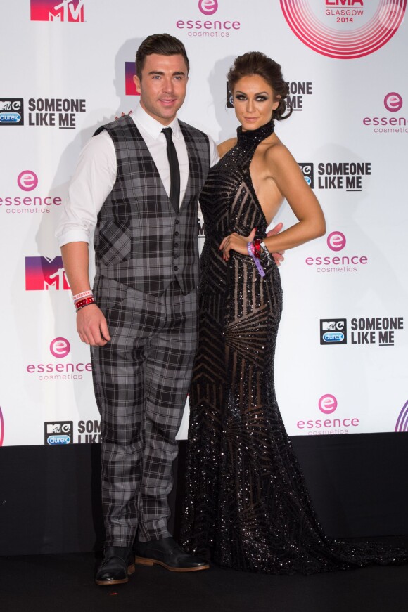 James Tindale et Vicky Pattison - Cérémonie des MTV Europe Music Awards à Glasgow, le 8 novembre 2014.