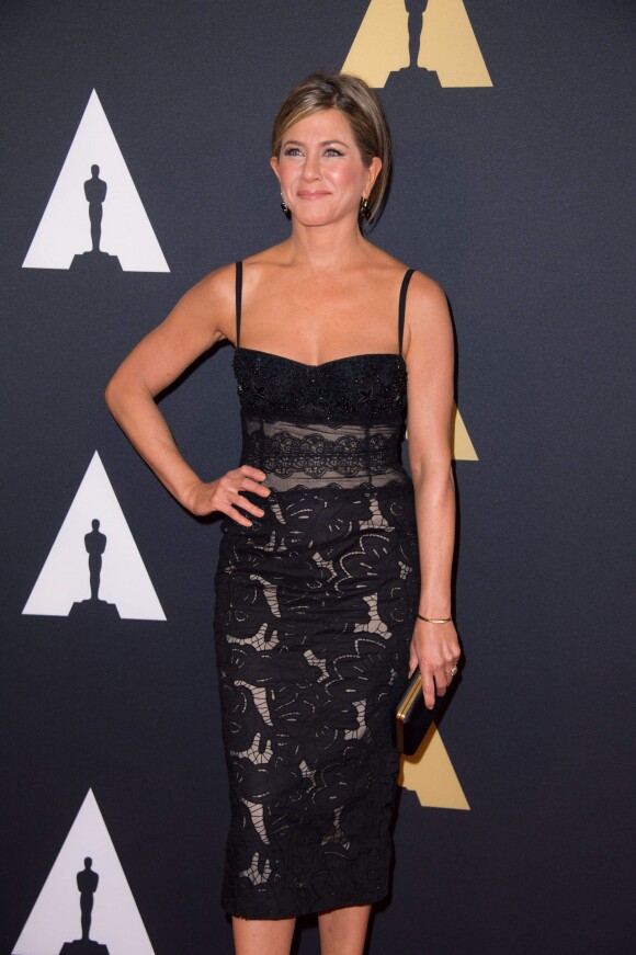 Jennifer Aniston lors des Governors Awards à Hollywood, le 8 novembre 2014.