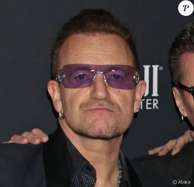 U2 apr&egrave;s les Golden Globe Awards &agrave; Los Angeles, le 12 janvier 2014.