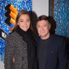 Exclusif - Sandrine Quétier et Jérôme Revon - Vernissage de l'Exposition "Murs-Murs" de Jerôme Revon à la galerie Catherine Houard à Paris le 13 novembre 2014.