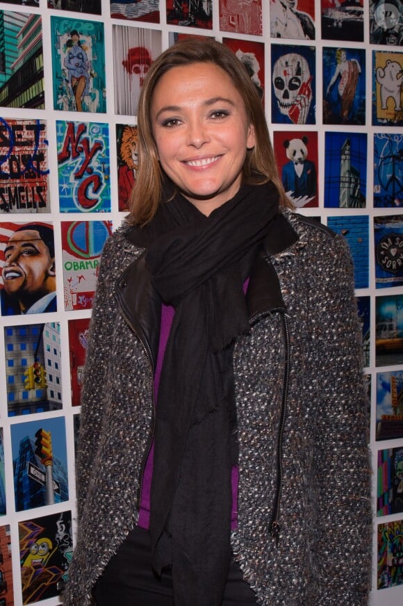 Exclusif - Sandrine Quétier - Vernissage de l'Exposition "Murs-Murs" de Jerôme Revon à la galerie Catherine Houard à Paris le 13 novembre 2014.