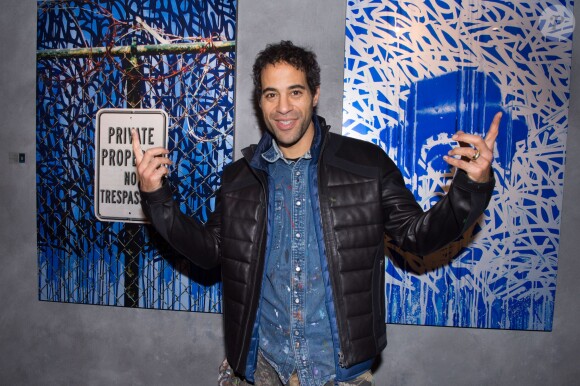 Exclusif - JonOne - Vernissage de l'Exposition "Murs-Murs" de Jerôme Revon à la galerie Catherine Houard à Paris le 13 novembre 2014.