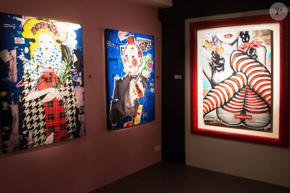 Exclusif - Vernissage de l'Exposition "Murs-Murs" de Jerôme Revon à la galerie Catherine Houard à Paris le 13 novembre 2014.