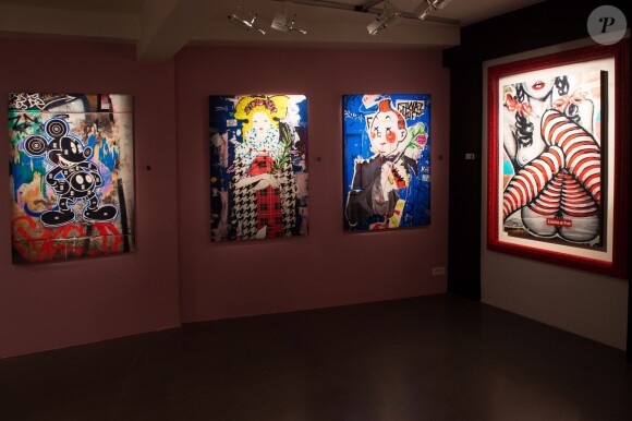 Exclusif - Vernissage de l'Exposition "Murs-Murs" de Jerôme Revon à la galerie Catherine Houard à Paris le 13 novembre 2014.
