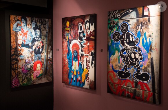 Exclusif - Vernissage de l'Exposition "Murs-Murs" de Jerôme Revon à la galerie Catherine Houard à Paris le 13 novembre 2014.