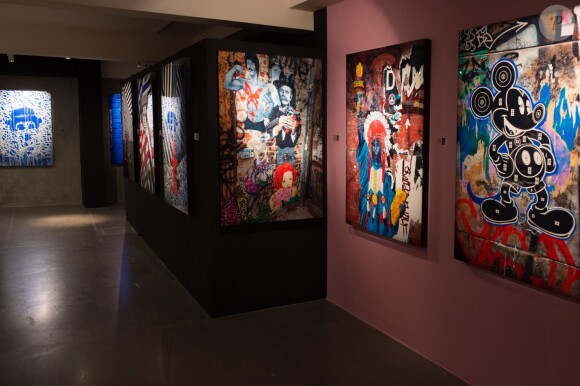Exclusif - Vernissage de l'Exposition "Murs-Murs" de Jerôme Revon à la galerie Catherine Houard à Paris le 13 novembre 2014.