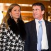 Manuel Valls et sa femme Anne Gravoin à l'inauguration de l'Auditorium de Radio France le 14 novembre 2014 à Paris.