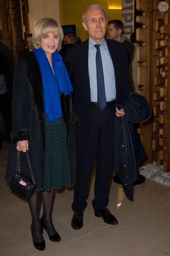 Elisabeth Guigou et son mari Jean-Louis à l'inauguration de l'Auditorium de Radio France le 14 novembre 2014 à Paris. 