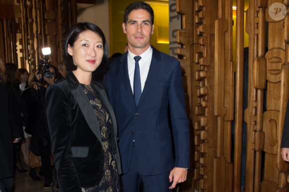 Fleur Pellerin et Mathieu Gallet à l'inauguration de l'Auditorium de Radio France le 14 novembre 2014 à Paris. 