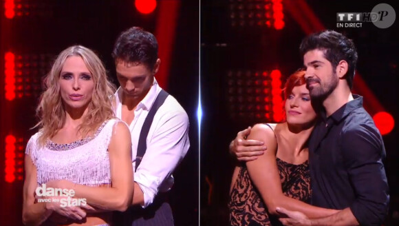 Tonya Kinzinger et Maxime Dereymez dans Danse avec les stars 5, le samedi 15 novembre 2014. Le duo a été éliminé.