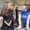 Kate Middleton, enceinte, lors d'un événement organisé par SportAid le 12 novembre 2014 à Londres