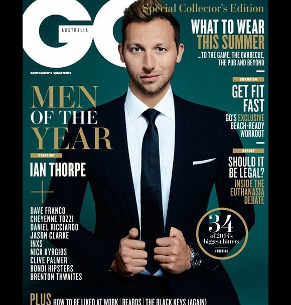 Ian Thorpe pose pour le magazine GQ