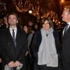 Omar Sy, en présence de la maire de Paris Anne Hidalgo, assure le coup d'envoi des illuminations sur l'avenue des Champs-Élysées à Paris le 20 novembre 2014.