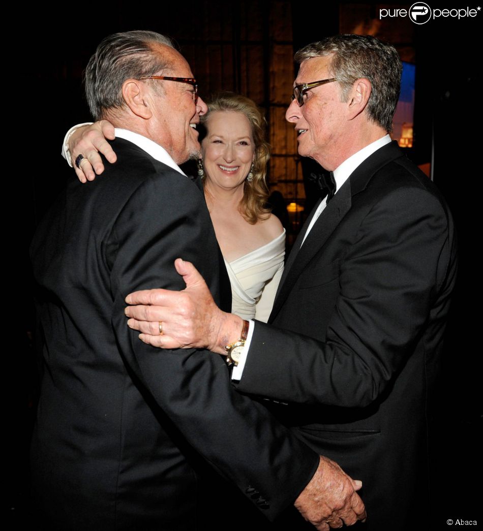  Jack Nicholson, Meryl Streep et Mike Nichols lors de la soir&amp;eacute;e AFI Life Achievement Award rendant hommage &amp;agrave; Mike Nichols le 10 juin 2010 &amp;agrave; Los Angeles 