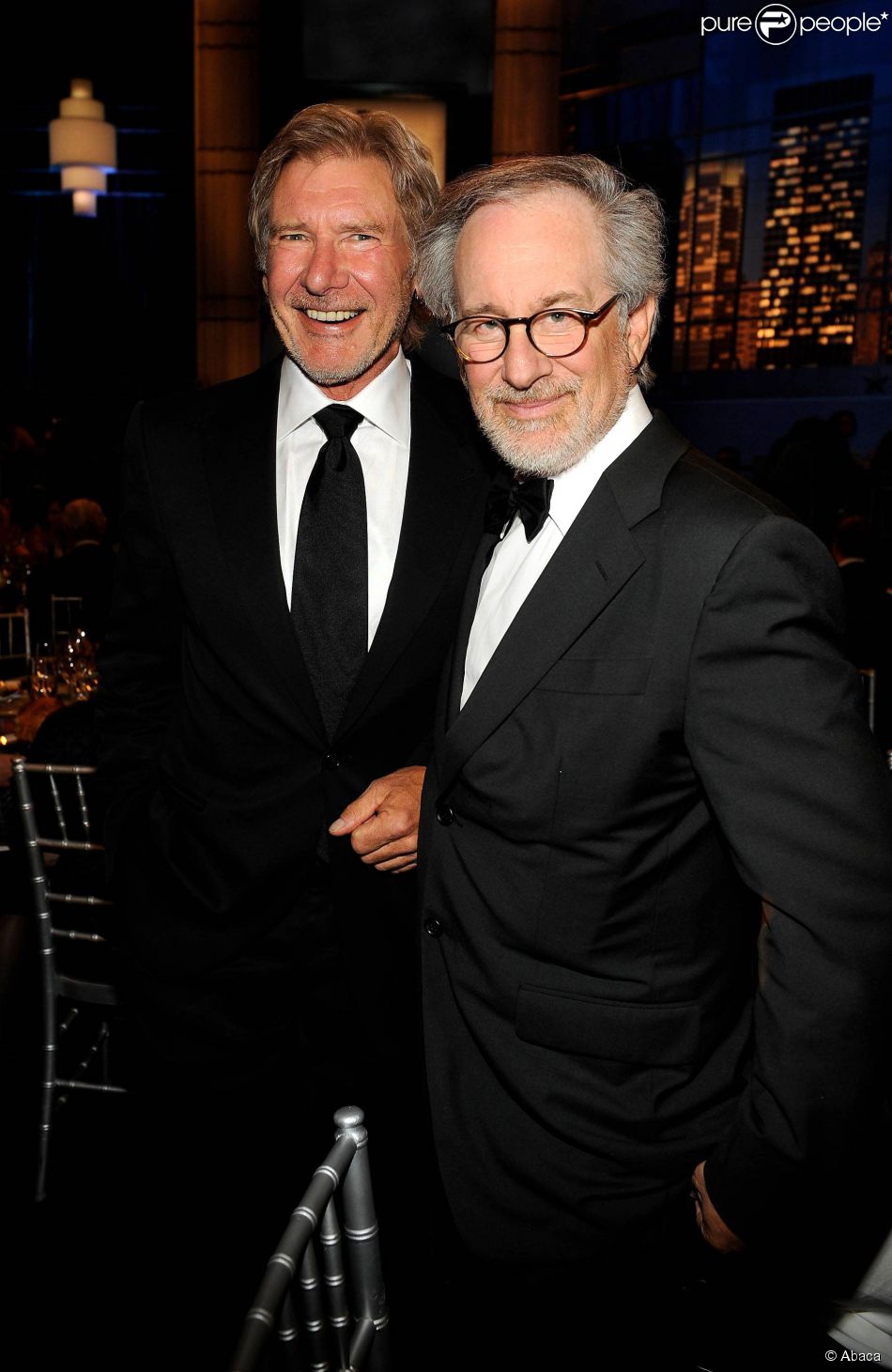  Harrison Ford et Steven Spielberg lors de la soir&amp;eacute;e AFI Life Achievement Award rendant hommage &amp;agrave; Mike Nichols le 10 juin 2010 &amp;agrave; Los Angeles 