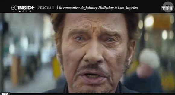 Tournage du clip de Seul de Johnny Hallyday à Los Angeles, en exclusivité pour 50mn Inside, le 23 novembre 2014 sur TF1