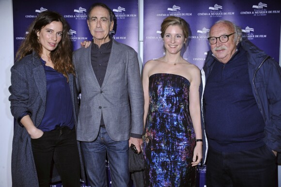 Le jury Zoé Felix, Alain Chamfort, Natacha Régnier et Jean Becker à l'ouverture du festival du film Musique et Cinéma à La Baule le 20 novembre 2014