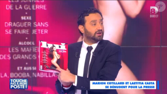 Cyril Hanouna présente Touche pas à mon poste, le mercredi 26 novelbre 2014 sur D8.