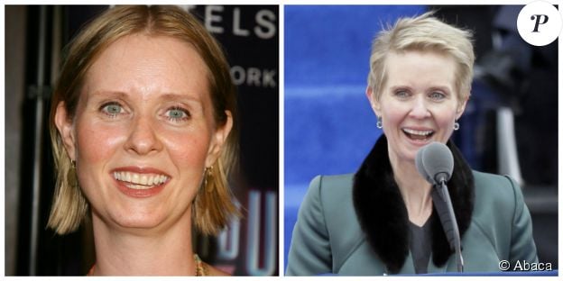 Cynthia Nixon en 2000 et en 2014 - © Abaca Press