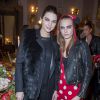 Kendall Jenner et Cara Delevingne - People lors de la présentation de la collection Chanel "Paris-Salzburg" en l'honneur des Métiers d'Arts au Schloss Leopoldskron à Salzbourg, le 2 décembre 2014.