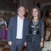 Bruno Pavlovsky et sa femme Nathalie Franson - People lors de la présentation de la collection Chanel "Paris-Salzburg" en l'honneur des Métiers d'Arts au Schloss Leopoldskron à Salzbourg, le 2 décembre 2014. 