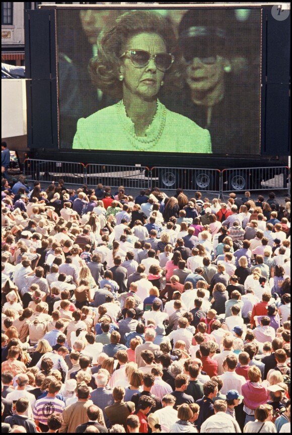 Les funérailles du roi Baudouin à Bruxelles en 1993