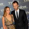 Natalie Portman et son mari Benjamin Millepied lors de la présentation de Thor - Le Monde des ténèbres, à Paris le 23 ocotbre 2013