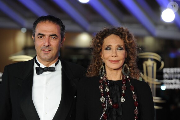 Marisa Berenson et son compagnon Jean Michel Simonian - 14e festival international de Marrakech au Maroc le 7 décembre 2014.