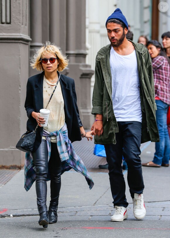 Zoë Kravitz et Noah Becker à New York, le 15 mai 2014.
