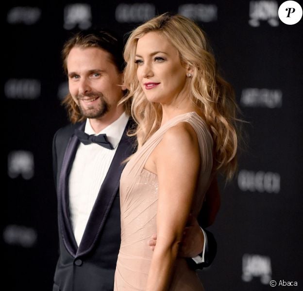 Matthew Bellamy et Kate Hudson lors de la soirée LACMA à Los Angeles le 1er novembre 2014