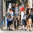  Kate Hudson et Matt Bellamy avec leurs enfants &agrave; Santa Monica le 4 septembre 2014 