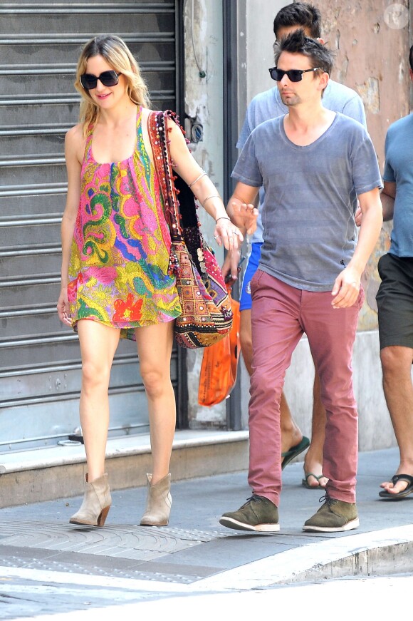 Kate Hudson et Matt Bellamy à Rome en juillet 2013