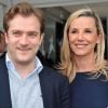 Laurence Ferrari et son mari Renaud Capuçon posant au village des Internationaux de France de tennis de Roland Garros à Paris, le 3 juin 2014.