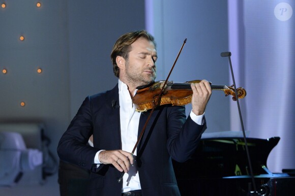 Renaud Capuçon - Enregistrement de l'émission "Vivement Dimanche" à Paris le 24 septembre 2013.