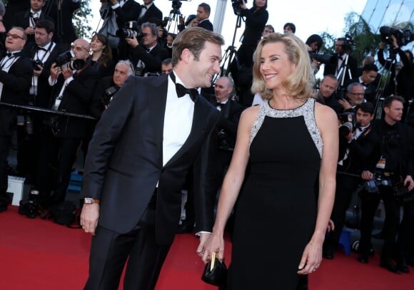 Laurence Ferrari et son mari Renaud Capuçon au Festival de Cannes, le 17 mai 2013.
