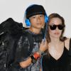 Angelina Jolie et Pax arrive à Tokyo, le 21 juin 2014.