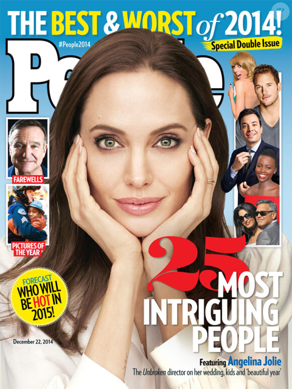 Angelina Jolie en couverture de People pour leur numéro de fin d'année.