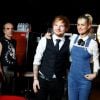 Exclusif - Ed Sheeran et Laeticia Hallyday - Backstage de l'enregistrement de l'émission spéciale "Johnny, la soirée événement", qui sera diffusée sur TF1 en prime time le 20 décembre.