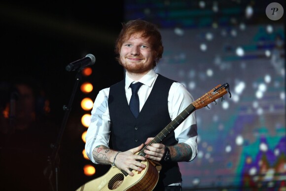 Exclusif - Ed Sheeran - Enregistrement de l'émission spéciale "Johnny, la soirée événement", qui sera diffusée sur TF1 en prime time le 20 décembre 2014.